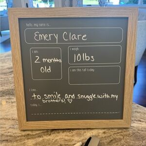 Vintage Wood Milestone Chalkboard Pottery Barn Kids
